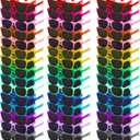 100 Pairs 20 Colors Sunglasses Bulk,Party Sunglasses for Adults Teens and Kids,80s Retro Style Plastic Sunglasses for Birthday Graduation Pool Beach Party Supplies,Holiday Gifts