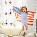 ZEELONA12 Pack Star Suncatcher Craft for Kids Patriotic Suncatcher Ornaments DIY Paint Window Art for Kids Classroom Activity 4th of July Art Projects USA Independence Day Decoration (Star)