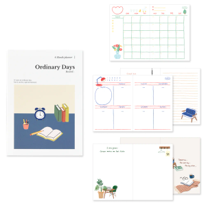 Monolike Ordinary Days Diary 6 Month Planner, Desk - Academic Planner, Weekly & Monthly Planner, Scheduler