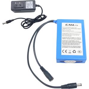 Lithium Battery 12V 8000mAh DC Battery for Scoreboard/Race Clock,External Recharge Lithium Battery with Charge and Charging Indicator Portable Battery