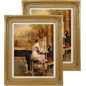 SIMON'S SHOP Diploma Frame 8.5x11, Gold Picture Frames 8.5 by 11, Letter Size Frames for Certificates Documents Awards Degree Magazine, 2 Pack Wall and Tabletop Photo Frames