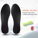Carbon Fiber Insole for Men Women Rigid Shoe Insert, Foot Plate for Hallux Rigidus Limitus, Turf Toe (9.25' / 235mm - Men's 6 / Women's 7, 1 Pair)