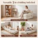 Folding Sofa Bed, Convertible Sleeper Chair with Pillow, Single