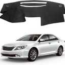 Leather Dashboard Cover Compatible with Toyota Camry XV40 2007-2011 PU Leather Dash Mat, Easy Clean UV Protection, No Glare Interior Accessory