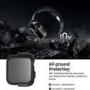 for Apple Watch Series 45mm Thin Fit Designed for Apple Watch Case Series 9/8/7 45mm Thin Metal Case with Back Frame for iWatch Accessories 45mm (Green)