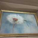 Vintage Gold Framed Dragonfly Wall Art Rustic Wildflower Dandelion Insect Painting Canvas Prints Retro Moody Botanical Picture Poster Country Farmhouse Artwork for Living Room Bedroom Bathroom, Size: 24"L x 16"W