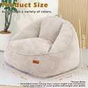 UODERS Bean Bag Chair, Cozy Fluffy Beanbag Chairs with Filler for Kids, Floor Tiny Sofa Chair for Living Room Gaming & Reading (Kids-S-Oatmeal)