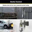 Master Lock M5XDLJ Magnum Heavy Duty Padlock with Key, 1 Pack