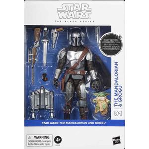 STAR WARS First Edition The Black Series The Mandalorian & Grogu, The Mandalorian & Grogu Deluxe Collectible 6 Inch Action Figure