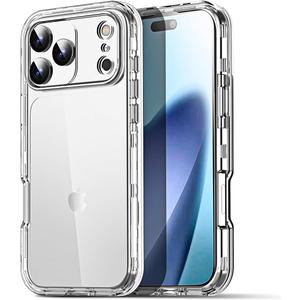 AICase for iPhone 17 Pro Max Clear Case(6.9"),Heavy Duty Drop Protection Full Body Rugged Shockproof/Dust Proof 3-Layer Military Protective Tough Durable Phone Cover for iPhone 17 Pro Max 2025_59