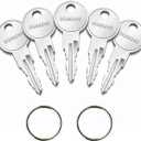 5-Pack 0G66240 Replacement Keys Compatible with Generac Cabinet Lock 0G6624 0G66240 0G66240KEY, with 2 Key Rings