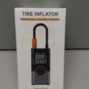 Tire Inflator Portable Air Compressor, 150 PSI Air Pump with Digital Pressure Gauge, LED Light and Auto Shut-Off Function, Cordless Air Compressor for Car, Motorcycle, Bicycle, Ball (Dark Grey)