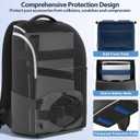 LVVIL Backpack for PS5/ Slim/ Pro Console, Full Protection PS5 Carrying Case Travel Bag, Large Capacity PS 5 Storage Bag for Dual Controllers, PS Portal, Laptop, Game Cards, Sony PSP Accessory Kits