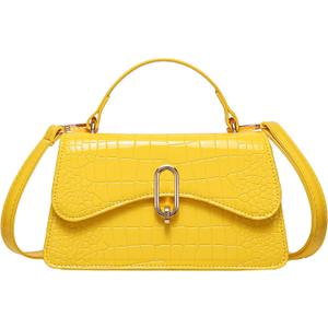 Mini Crossbody Bag for Women, Cute Mini Purse, Ladies Small Top Handle Satchel, Trendy Daily Clutch Purse (1# Yellow)