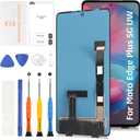 Original for Motorola Moto Edge+ 5G UW 2022/ Edge Plus 5G 2022 / Moto Edge 30 Pro LCD Screen Replacement with Fingerprint Support XT2201-1 XT2201-2 Full LCD Display Touch Digitizer Assembly