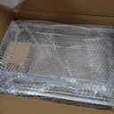 Pull Out Trash Can Slide Rail Under Cabinet 7-13 Gallon 50 Qt Under Sink Trash Can Pull Out Trash Can for Kitchen Cabinets Slide Out Garbage Bin Under Counter, No Can Include (Silver)