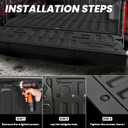 LASFIT Tailgate Mat for Ford F-150(Not for Work Surface or Pro Access Tailgate) 2021-2026 F150 Standard Tailgate Truck Liner All Weather Protector TPE Durable Tailgate Cover