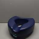 Guardian Raised Locking Toilet Seat with Microban 5in 350lbs Blue 1Ct