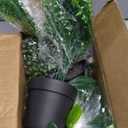 Sggvecsy Fake Hanging Plants 6 Pack Artificial Hanging Eucalyptus Plants Potted Greenery Faux Mandala Vine String of Pearls Boston Fern Ivy Vine Leaves Pea Pod for Home Indoor Outdoor Shelf Wall Decor