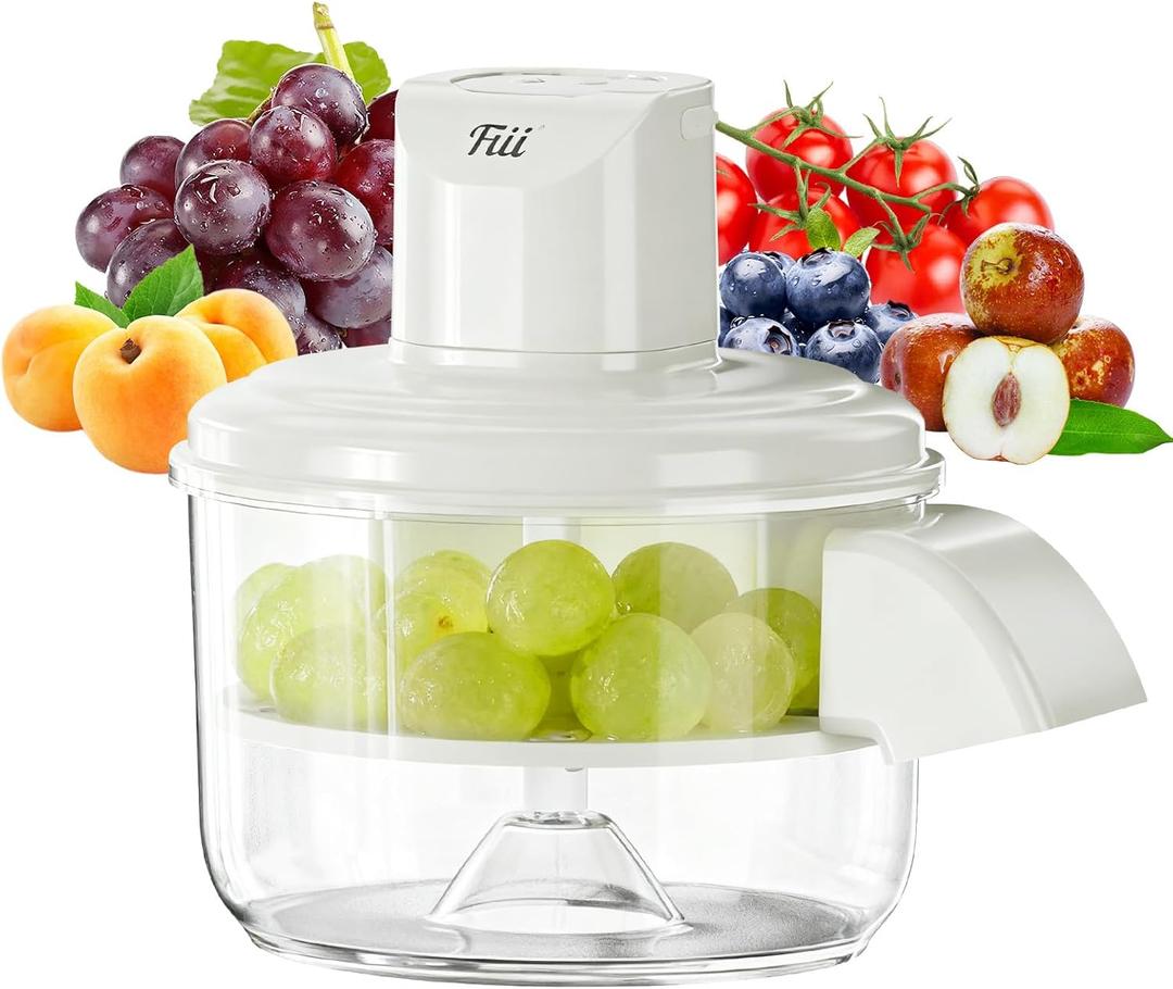 Electric Grape Peeling Machine  Automatic Peeler Skin Remover Tool for Small Fruits. 20s Fast Peeling Rechargeable Wireless, Easy Clean for Home & Commercial Use, Grape Garlic Cherry Tomato Peeler