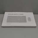 Wireless Keyboard and Mouse Combo - Dual System RGB Backlit Mouse and Keyboard,2.4G Rechargeable,Full-Sized Ergonomic Silent Design with Phone Holder for Windows Mac PC Laptop (Black-V2)