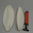 Hiboom 8.5 Inches Glow in The Dark Kickballs Dodgeballs Light up Playground Ball Bouncy Balls with Pump for Kids Adults Playground School Backyard Game