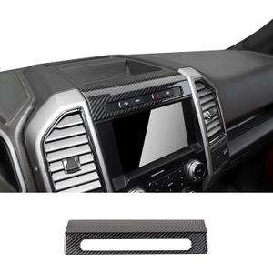 for F150 Emergency Llight Switch Trim Decorative Panel fit 2015 2016 2017 2018 2019 2020 Ford F150(Carbon Fiber Grain)