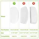 showingo 735172-400.020 Porcelain Toilet Tank Lid Compatible with Cadet Pro 4.8 Lpf 12" Rough Toilet fits Model 4188A Toilets, White