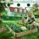 4' x 131' Temporary Fence with Posts, Plastic Temporary Fencing with Fiberglass Posts, Windproof Rope and Ground Stakes, Portable Fence Outdoor for Gardens, Chicken Coops and Outdoor Animal Protection