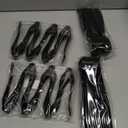 Supernal 36pcs Serving Utensils,Black Plastic Serving Utensils,Disposable Serving Utensils Set Include 9.75"Serving Spoons 9.75"Serving Forks 6.3"Plastic Serving Tongs for 12 Guests