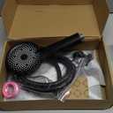 Decaura 3-Mode Handheld Shower Head with 150cm Shower Hose Soft Spray Luxury Massage (Black with Hose)