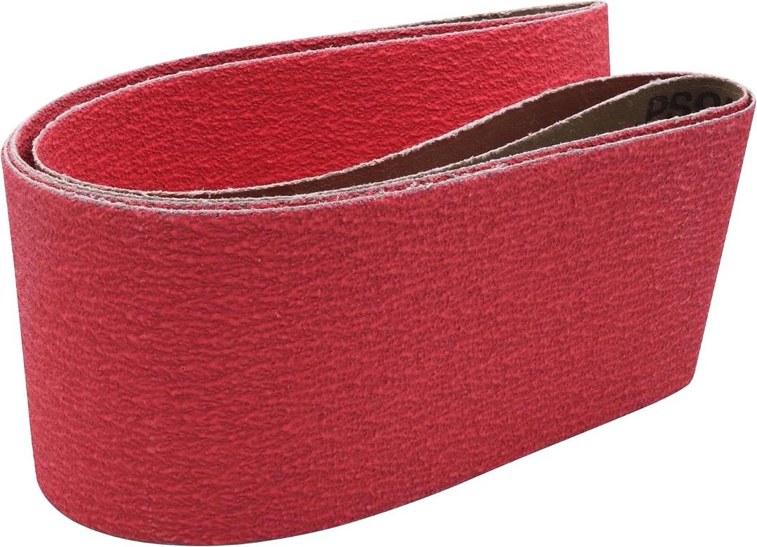 4x36 Ceramic Sanding Belts for Metal 80 Grit, 4 x 36 Inch Grinding Belts Medium Grit, 2 Pack 4x36 Belt Sander Knife Sharpening Sandpaper