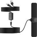 YAODHAOD Digital TV Antenna for Smart TV Indoor, 200 Miles - DVB-T/T2/ATSC/ISDB-T - with 4K Ultra HD - Digital Antenna with Amplifier,360° & Long Range Reception for Local Channels, Supports 4K