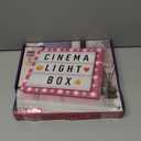 Dan&Darci Cinema Light Box for Girls - Gifts for 8 9 10 11 12 Years - Gifts for 10 Year Old Girl - Pink Christmas Decor for Teen Girls Bedroom - Preteen Room, Tween, Girl Trendy Stuff Birthday Gift