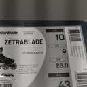 Rollerblade Zetrablade Men's Adult Fitness Inline Skate, Black and Silver (10)