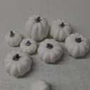 Pumpkin Decorations Halloween Crafts for Kids 13Pcs White Artificial Pumpkin Painting Kit with Sticker Kids DIY Arts and Crafts for Halloween Party Thanksgiving Classroom Home Fall Decor (SML, Colorful)