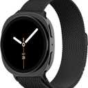 Milanese Loop Metal Band for Samsung Galaxy Watch 8 Band 40mm 44mm/8 Classic 46mm Women Men,Mesh Magnetic Stainless Steel Strap for Samsung Galaxy Watch 8 Bands 44 mm 40 mm/8 Classic 46 mm Correa