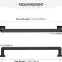 HOME EDIT 10 Pack 7 Inch Matte Black Cabinet Handles Solid Zinc Alloy Pulls for Kitchen Cupboard & Drawer Hardware