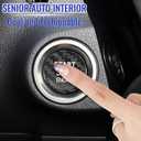 Carbon Fiber Push Start Button Cover Compatible with Lexus IS200T IS250 IS300 IS350 RCF RC200T RC300 RC350 NX200 NX300 Engine Start Stop Button Cover Key Ignition Switch Cover Black