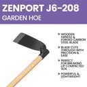 Zenport Wood Handled Hoe