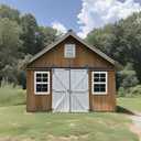 2 Pack Shed Windows 14" W x 21" H Flush Mount, White Household Windows for Playhouses, Barns, Chicken Coop