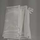 12 Pieces Zipper Nylon Mesh Pouch, Mesh Cosmetic Bags Makeup Bags Pencil Case, Multipurpose Travel Bags for Cosmetic School Office Supplies and Travel Accessories (White, A5+B6)