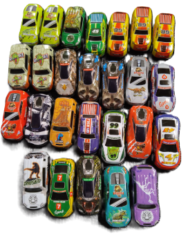 26 pcs Dinosaur Printed Cars 