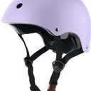 Kids Bike Helmet, Adjustable and Multi-Sport, from Toddler to Youth, 3 Sizes (Small: 18.9" - 21.3", Pale Lavender)