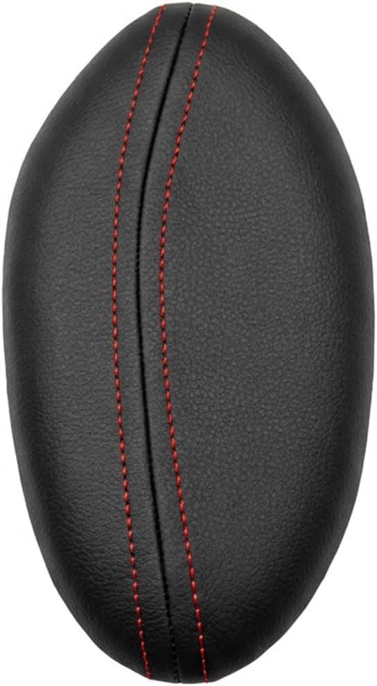 BDZMC Car Knee Cushion, Car Center Console Leg Elbow Pad, Soft Comfortable Leather Thigh Support Rest Pad, Universal Auto Door Armrest Pad for Most Vehicles (Right Red)