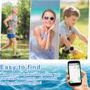 2pcs Silicone Bracelets for Tile Mate 2024, Waterproof Protective Case Holder Accessories for Kids Teen Elderly (Blue, Black)