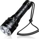 Scuba Diving Flashlight Dive Torch 2000 Lumen Waterproof Underwater XM-L2 LED Submarine Lights Holder with Charger for Under Water Deep Sea Cave at Night (GN-T41)