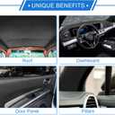 Headliner Fabric 40" L x 60" W Interior Trim DIY Roof Repair Replacement for Car Truck RV SUV Boat Automotive Suede Fabric Black