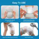 Waterproof Knee Cast Cover for Shower, Knee Shower Cover post surgery, Knee Surgery Shower Cover, Knee Wound Covers for Showering, Acl Surgery Recovery Must Haves Medium