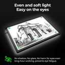 A2 Light Pad (25.2" x 18.4"), Large Magnetic Bright Light Box for tracing,6 Levels Dimming/3 Color,Physical Buttons,Light Board for Diamond Painting,Light Table for Drawing, Sketching
